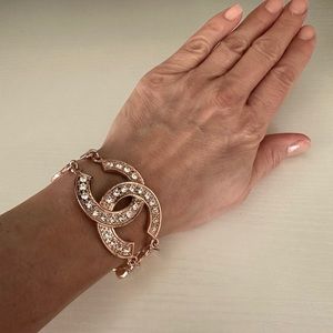 C-C replica gold tone bracelet
